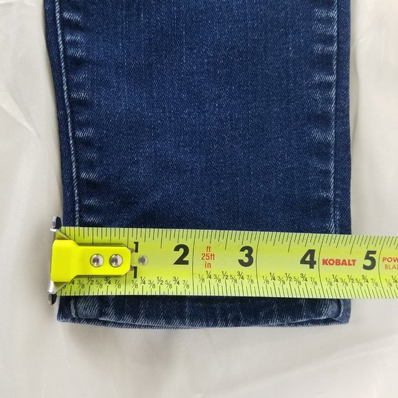 Pacsun Jeans Womens 26 Long Mid Rise Blue‎ Denim Jegging Destroyed Medium Wash - Picture 6 of 15